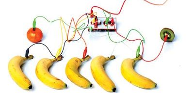 makey makey plátanos para tocar música