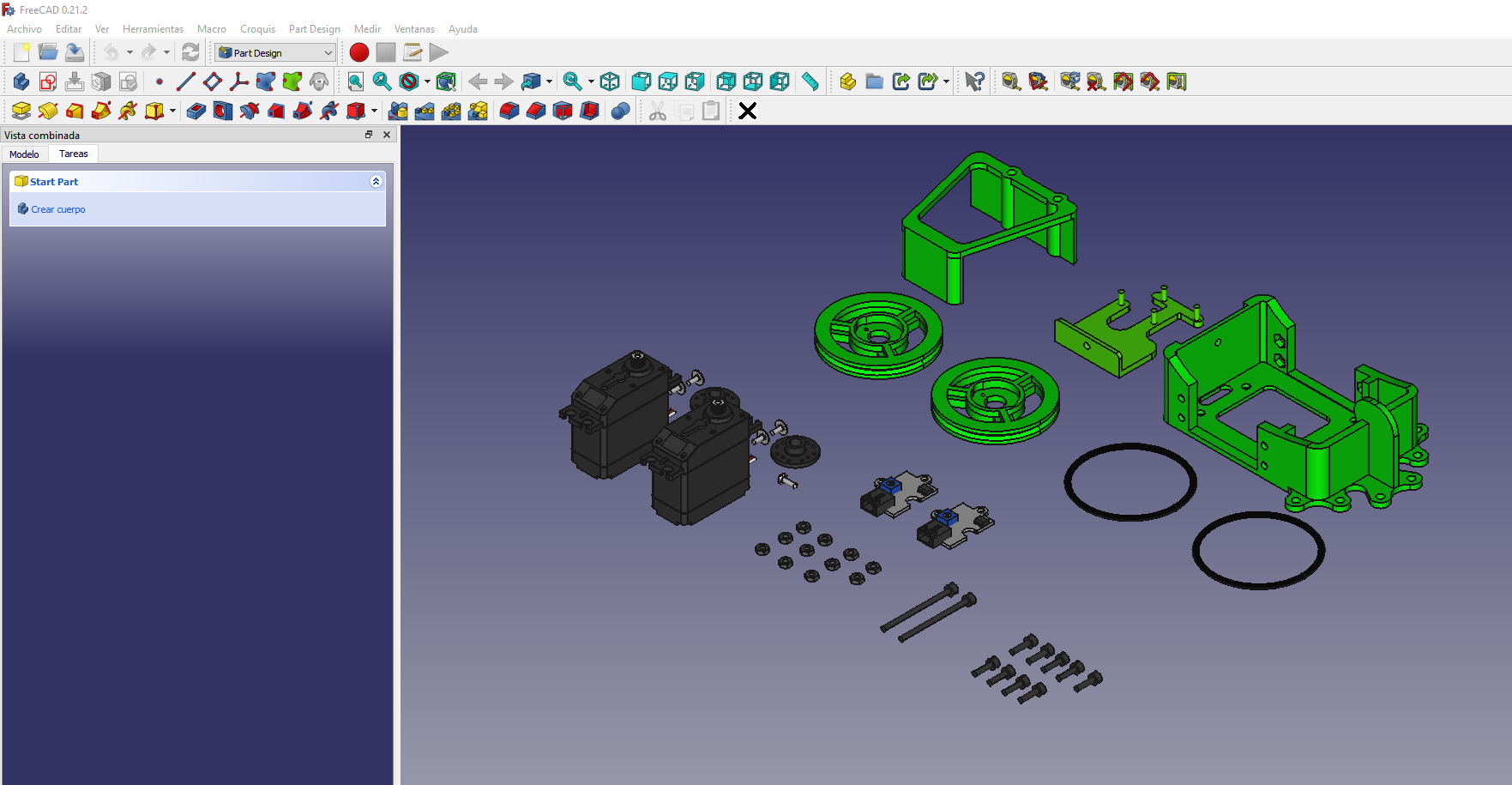 Freecad Papa robot
